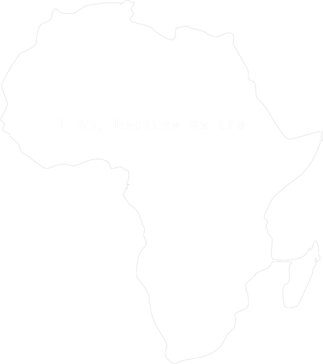 Map of Africa: I am, because we are